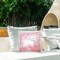 Stupell Industries Lola Pink Floral Puppy Outdoor Printed Pillow, design by Clare Tupper, 18 x 7 x 18